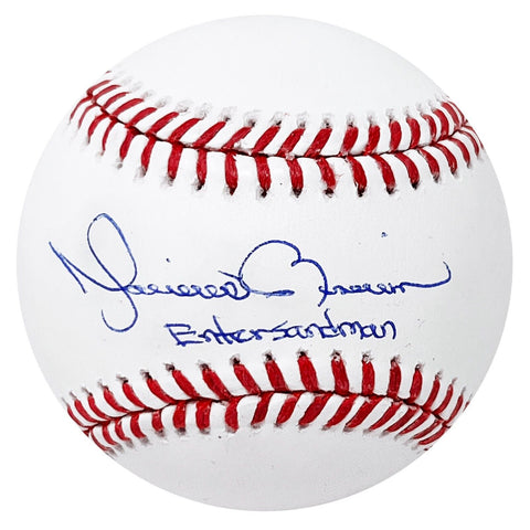 Mariano Rivera New York Yankees Signed Enter Sandman Inscribed OMLB Baseball BAS