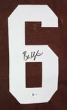 Baker Mayfield Autographed Brown Pro Style Jersey- Beckett W *Black *M6