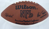 Tom Landry Autographed White Panel Football Cowboys (Light) Beckett F87696