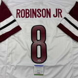 Autographed/Signed Brian Robinson Jr. Washington White Jersey PSA/DNA COA