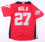 Aaron Nola Signed Phillies 2018 N.L All-Star Game Majestic MLB Jersey (Beckett)