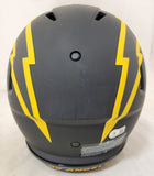 JUSTIN HERBERT SIGNED LA CHARGERS F/S ECLIPSE SPEED AUTHENTIC HELMET BECKETT COA