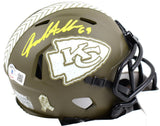 Jared Allen Signed Chiefs Salute to Service Speed Mini Helmet-Beckett W Hologram