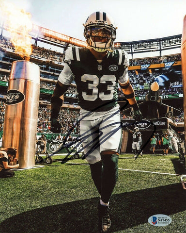 JAMAL ADAMS AUTOGRAPHED SIGNED NEW YORK JETS 8x10 PHOTO BECKETT