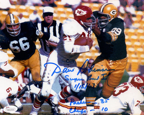 Dave Robinson Autographed Green Bay Packers 8x10 Photo 2 Insc JSA 48508