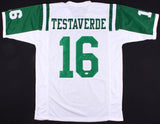 Vinny Testaverde Signed New York Jets Jersey (JSA) #1 Overall Draft Pick 1987