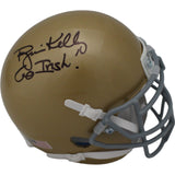 Brian Kelly Autographed Notre Dame Fighting Irish Mini Helmet Beckett 46685