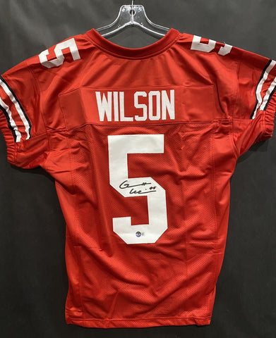 Garrett Wilson Signed Ohio State Buckeyes Red Jersey (Beckett) NY Jets Receiver