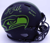 Kam Chancellor Auto Seahawks Eclipse Full Size Auth Helmet (Signed 2x) 98094