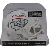 Patrick Mahomes Autographed Kansas City Chiefs 24 STS Mini Helmet Beckett 48869