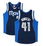 Dirk Nowitzki Autographed "HOF 23" Mavericks 2010 Blue Nike Jersey Fanatics