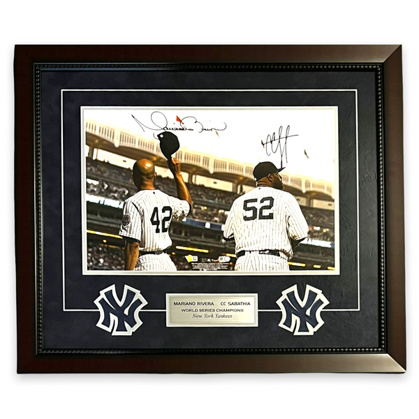 Mariano Rivera & CC Sabathia Signed Auto 16x20 Photo Framed to 20x24 Fanatics