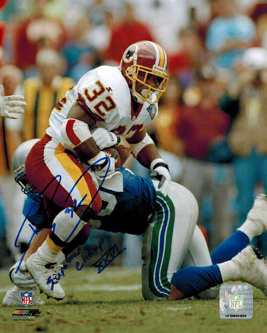 Ricky Ervins Autographed/Signed Washington Redskins 8x10 Photo 11211