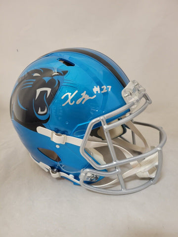 XAVIER LEGETTE SIGNED CAROLINA PANTHERS FS FLASH SPEED AUTHENTIC HELMET BAS QR