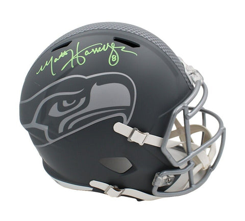 Matt Hasselbeck Signed Seattle Seahawks Speed Full Size Slate NFL Helmet