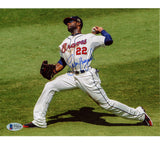 Jason Heyward Signed Atlanta Braves Unframed 8x10 MLB Photo - Throwing