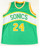 Tom Chambers Signed Seattle Supersonics Jersey (JSA COA) 4xAll Star Pwr. Forward