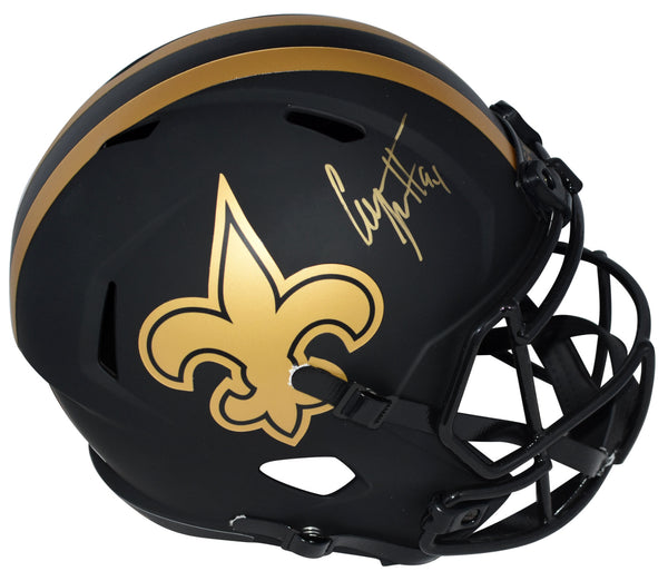 CAM JORDAN SIGNED NEW ORLEANS SAINTS ECLIPSE FULL SIZE SPEED HELMET JSA