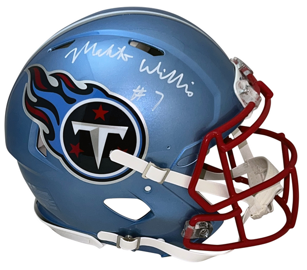 MALIK WILLIS AUTOGRAPHED TENNESSEE TITANS FLASH SPEED AUTHENTIC HELMET BECKETT