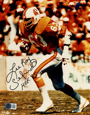 Lee Roy Selmon Signed Tampa Bay Buccaneers 8x10 Photo Beckett 45720