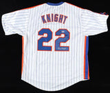 Ray Knight Signed New York Mets Jersey (PSA COA) 1986 World Series Champion 3 B