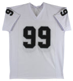 Warren Sapp "Raider Nation" Authentic Signed White Pro Style Jersey BAS Witness