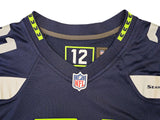 SEAHAWKS DEVON WITHERSPOON AUTOGRAPHED BLUE NIKE JERSEY SIZE L MCS HOLO 229507