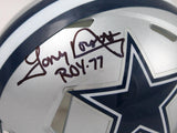 Tony Dorsett Autographed Dallas Cowboys Speed Mini Helmet w/ROY-Beckett W Holo