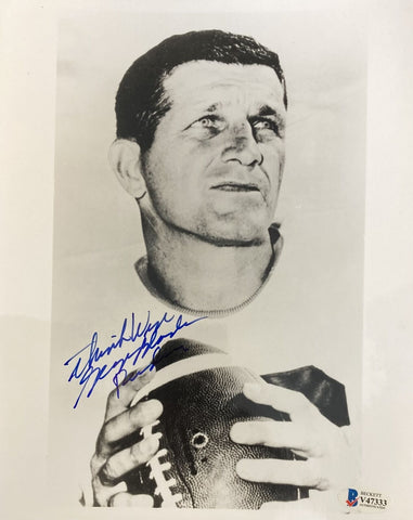 George Blanda Signed 8x10 Oakland Raiders Photo BAS