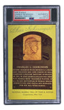 Charlie Gehringer Signed 4x6 Detroit Tigers HOF Plaque Card PSA/DNA 85025743