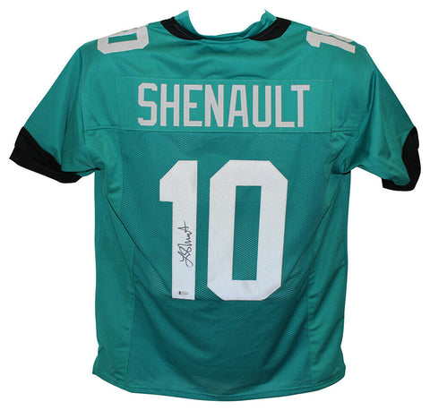 Laviska Shenault Autographed/Signed Pro Style Teal XL Jersey BAS 28294