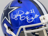 EZEKIEL ELLIOTT AUTOGRAPHED COWBOYS FLASH BLUE FULL SIZE HELMET BECKETT 203008