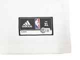 WARRIORS STEPHEN CURRY AUTOGRAPHED WHITE ADIDAS 2017 FINALS JERSEY XL BECKETT