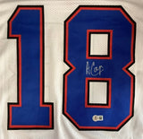 Amari Cooper Buffalo Signed White Football Jersey BAS ITP