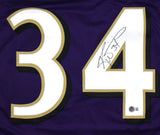 Ricky Williams Autographed Purple Pro Style Jersey - Beckett W Hologram *Black