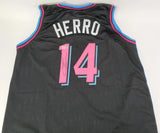 Tyler Herro Heat Signed Miami Vice Specialty Style Jersey (Players Ink QR Holo)