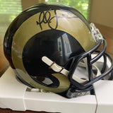 Marshall Faulk Autographed Signed St. Louis Rams Mini Helmet Beckett
