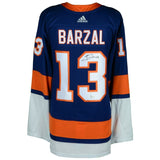 MATHEW BARZAL Autographed NY Islanders Adidas Authentic Blue Jersey FANATICS