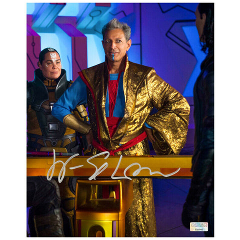 Jeff Goldblum Autographed Thor: Ragnarok Grandmaster Scene 8x10 Photo