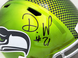 DEVON WITHERSPOON AUTOGRAPHED SEAHAWKS FLASH GREEN FULL SIZE HELMET MCS 221338