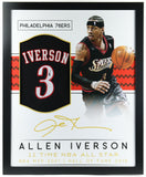 Allen Iverson Signed Philadelphia 76ers 35x43 Framed Jersey JSA Holo 11xAll Star