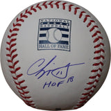 Chipper Jones Autographed/Signed Atlanta Braves OML Baseball HOF 18 FAN 46710