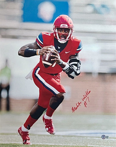 MALIK WILLIS SIGNED AUTOGRAPHED LIBERTY FLAMES 16x20 PHOTO BECKETT