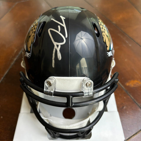 Trevor Lawrence Autographed Signed Jacksonville Jaguars Mini Helmet Fanatics