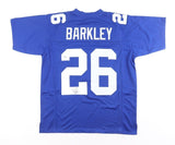 Saquon Barkley Signed New York Giants Blue Jersey (Beckett) #1 RB Pck 2018 Draft