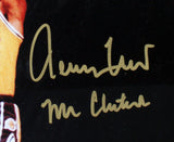 Jerry West "Mr Clutch" Signed Forum Floorboard Framed Display BAS #AC26908