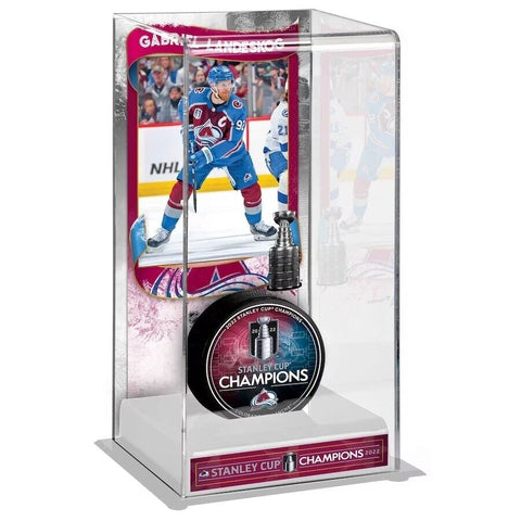 Gabriel Landeskog 4x6x10 Colorado Avalanche Hockey Puck Case - Puck Not Included