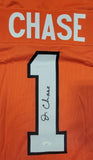 JA'MARR CHASE SIGNED AUTOGRAPHED CUSTOM XL PRO STYLE JERSEY WITH JSA HOLOGRAM