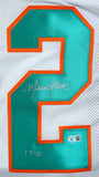 Mercury Morris Autographed White Pro Style Jersey w/17-0-BeckettW Hologram