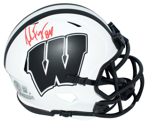 JAKE FERGUSON AUTOGRAPHED WISCONSIN BADGERS LUNAR SPEED MINI HELMET BECKETT